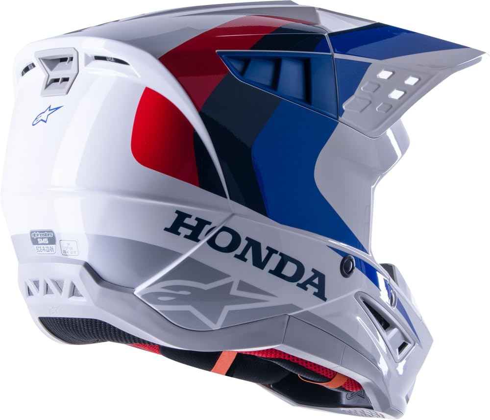 Amazon.com: Alpinestars 8308123-2217-S: Honda S-M5 Helmet White